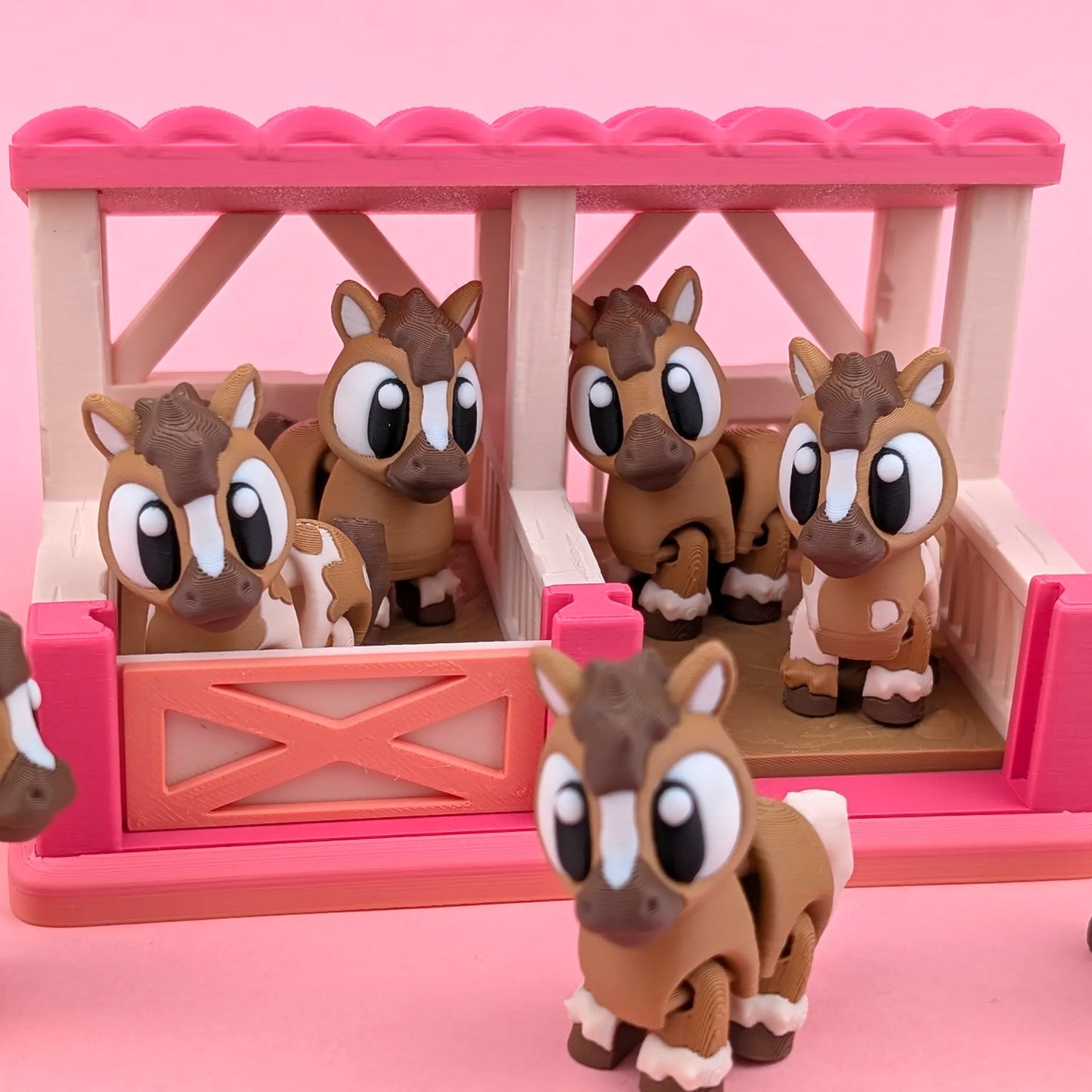 Flexi Horses & Stable Playset | 3DGOB - Tattles Told 3D