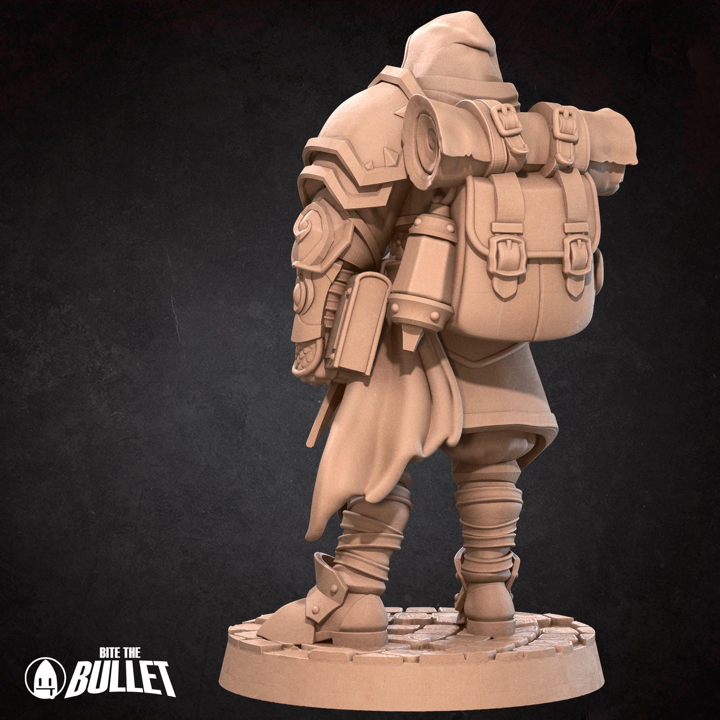 Bullet Heroes, Human Paladin | D&D Pathfinder TTRPG Miniature | Bite the Bullet