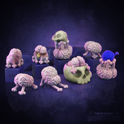 Cute Brain Puppies and Kittens | Gaming Miniature TTRPG D&D | Found Family Adventurecrafts