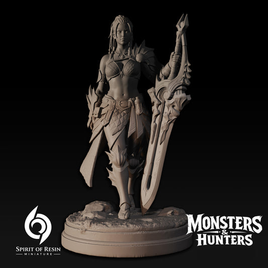 Ambra, Expedition Huntress Supervisor | Spirit of Resin Miniatures