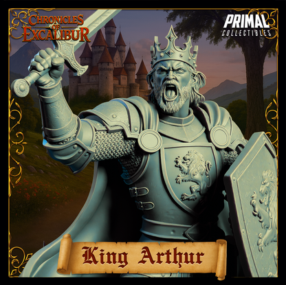 Joven Rey Arturo | Crónicas de Excalibur | Miniatura de D&D de mesa | Primal Collectibles