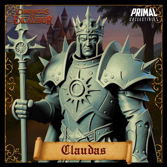 King Claudas | Chronicles of Excalibur | Tabletop D&D Miniature | Primal Collectibles