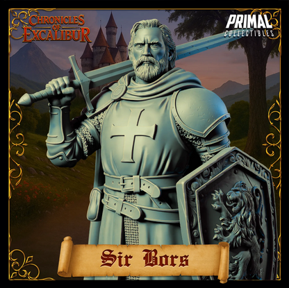 Knight Sir Bors | Chronicles of Excalibur | Tabletop D&D Miniature | Primal Collectibles