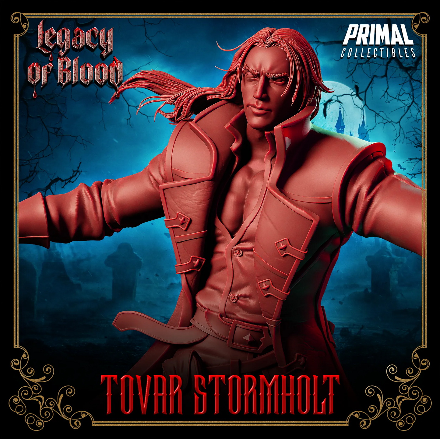 Human Tovar Stormholt | Legacy of Blood | Tabletop D&D Miniature | Primal Collectibles