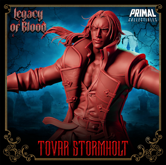 Human Tovar Stormholt | Legacy of Blood | Tabletop D&D Miniature | Primal Collectibles