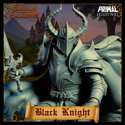 Knight Black Knight | Chronicles of Excalibur | Tabletop D&D Miniature | Primal Collectibles