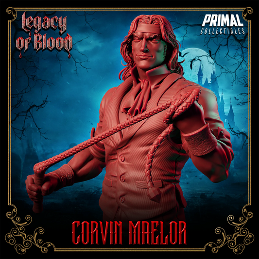 Hunter Corvin Maelor | Legacy of Blood | Tabletop D&D Miniature | Primal Collectibles