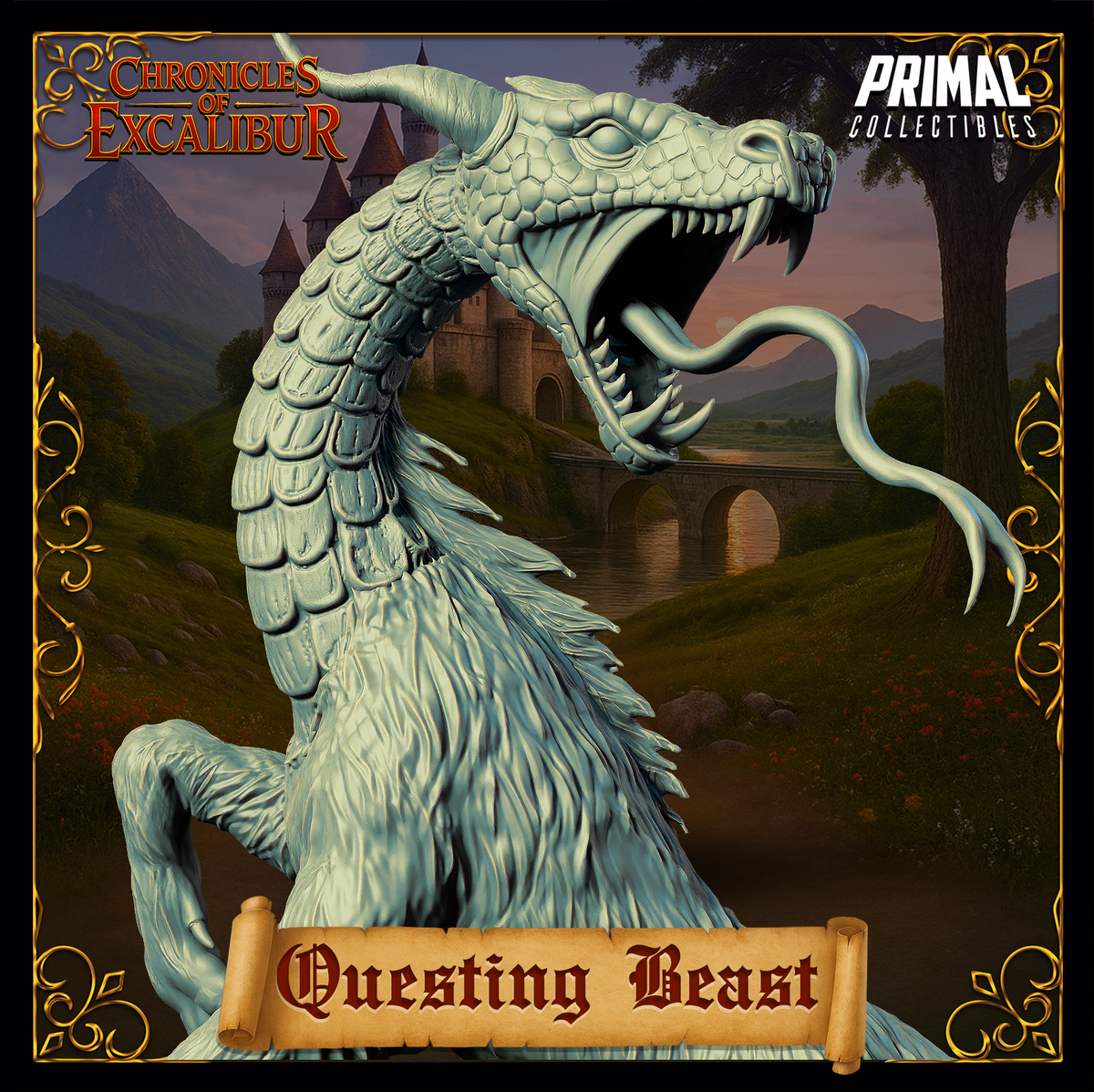 Creature Questing Beast | Chronicles of Excalibur | Tabletop D&D Miniature | Primal Collectibles