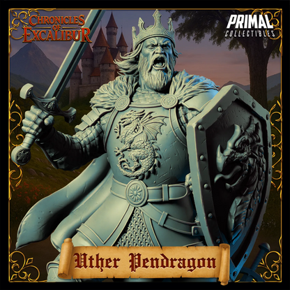 King Uther Pendragon | Chronicles of Excalibur | Tabletop D&D Miniature | Primal Collectibles