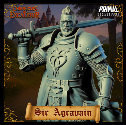 Knight Sir Agravain | Chronicles of Excalibur | Tabletop D&D Miniature | Primal Collectibles