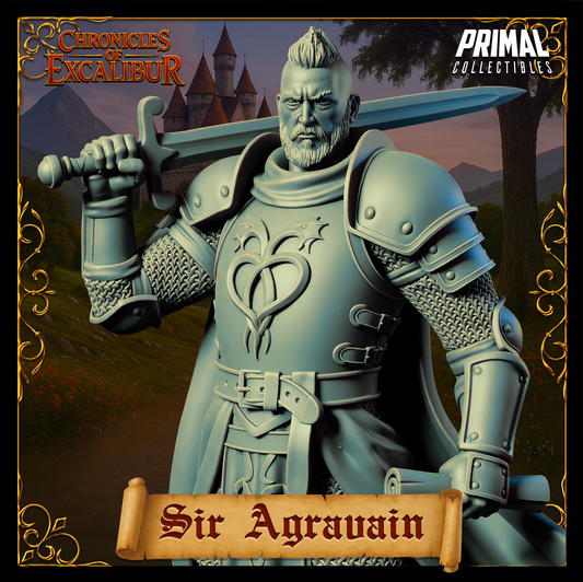 Knight Sir Agravain | Chronicles of Excalibur | Tabletop D&D Miniature | Primal Collectibles