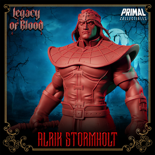Human Alrik | Legacy of Blood | Tabletop D&D Miniature | Primal Collectibles