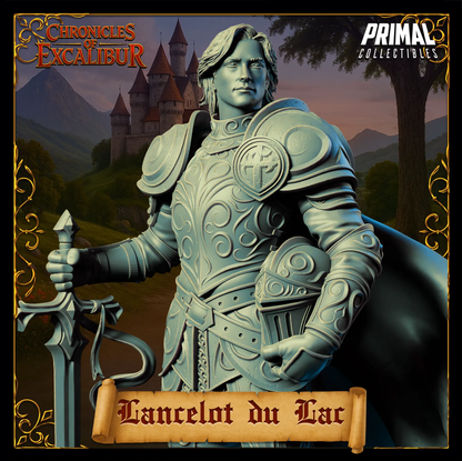 Knight Lancelot | Chronicles of Excalibur | Tabletop D&D Miniature | Primal Collectibles
