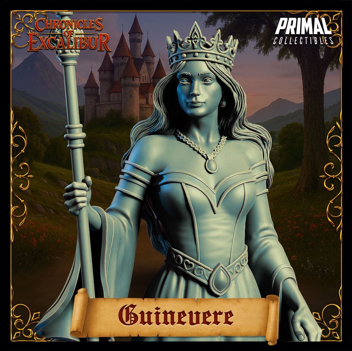 Joven Rey Arturo | Crónicas de Excalibur | Miniatura de D&D de mesa | Primal Collectibles