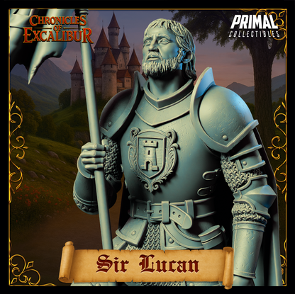 Knight Sir Lucan | Chronicles of Excalibur | Tabletop D&D Miniature | Primal Collectibles