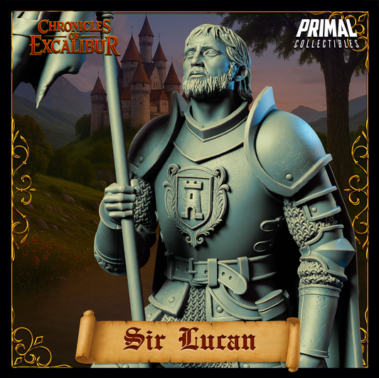 Knight Sir Lucan | Chronicles of Excalibur | Tabletop D&D Miniature | Primal Collectibles