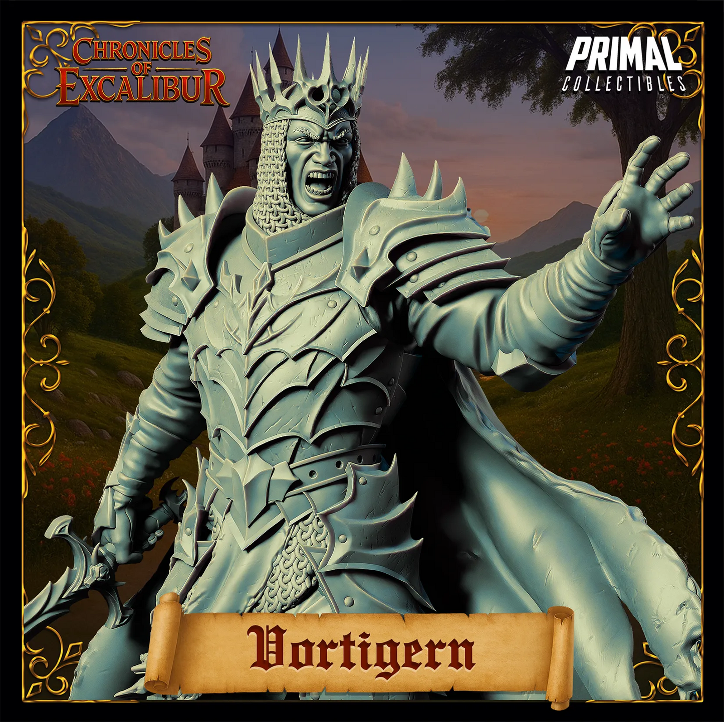 King Vortigern | Chronicles of Excalibur | Tabletop D&D Miniature | Primal Collectibles