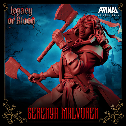 Hunter Serenya Malvoren, Esmerelda, CoS | Legacy of Blood | Tabletop D&D Miniature | Primal Collectibles
