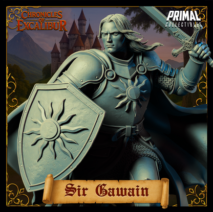 Knight Sir Gawain | Chronicles of Excalibur | Tabletop D&D Miniature | Primal Collectibles
