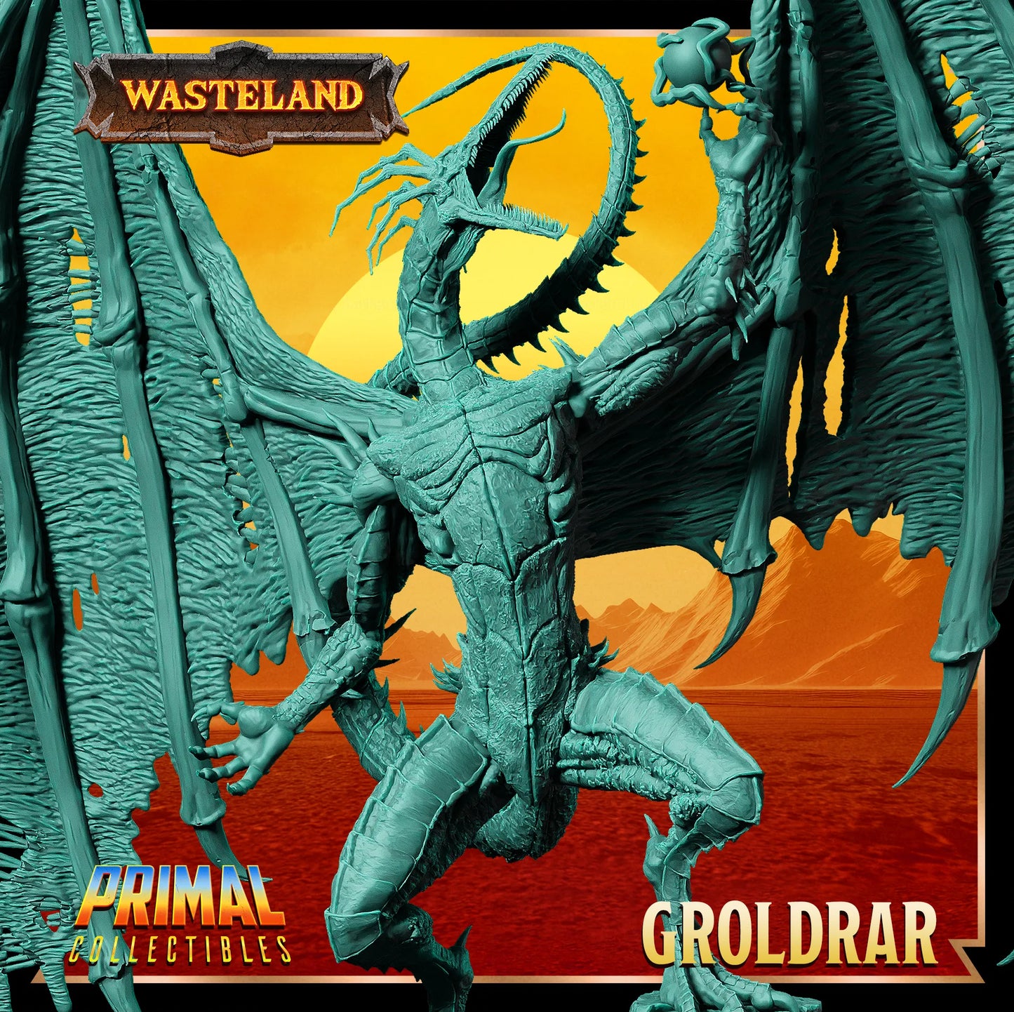 Sorcerer King Groldrar | Wasteland | Tabletop Scale | TTRPG D&D Miniature | Primal Collectibles