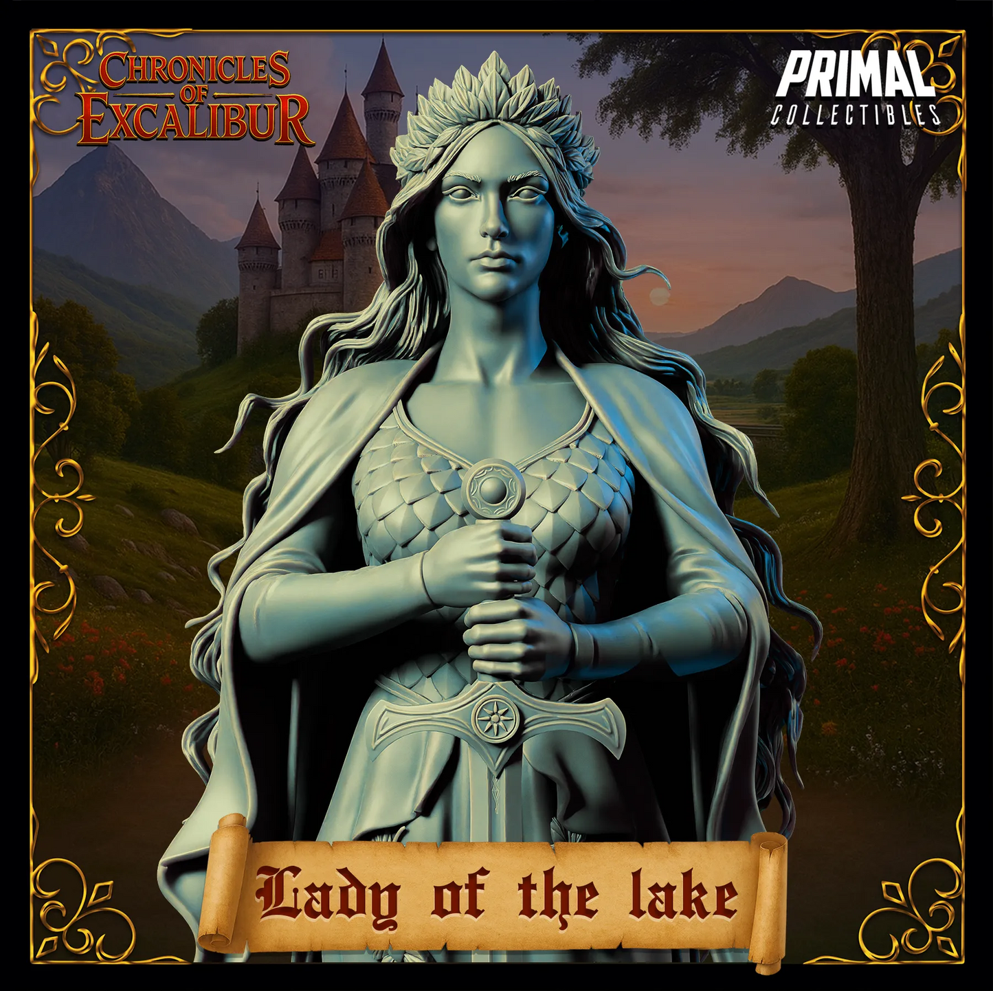 Lady of the Lake | Chronicles of Excalibur | Tabletop D&D Miniature | Primal Collectibles