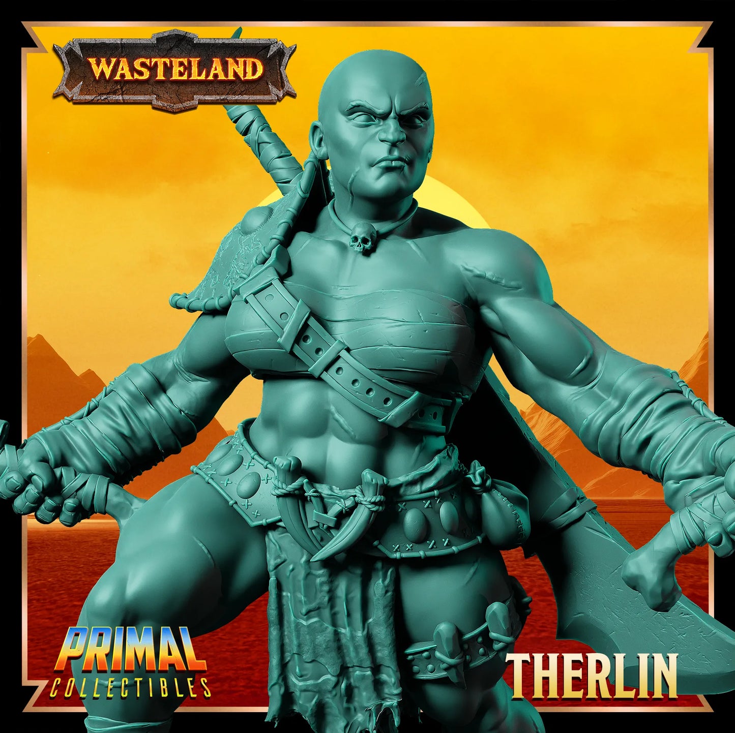 Dwarf Female Therlin | Wasteland | Tabletop Scale | TTRPG D&D Miniature | Primal Collectibles