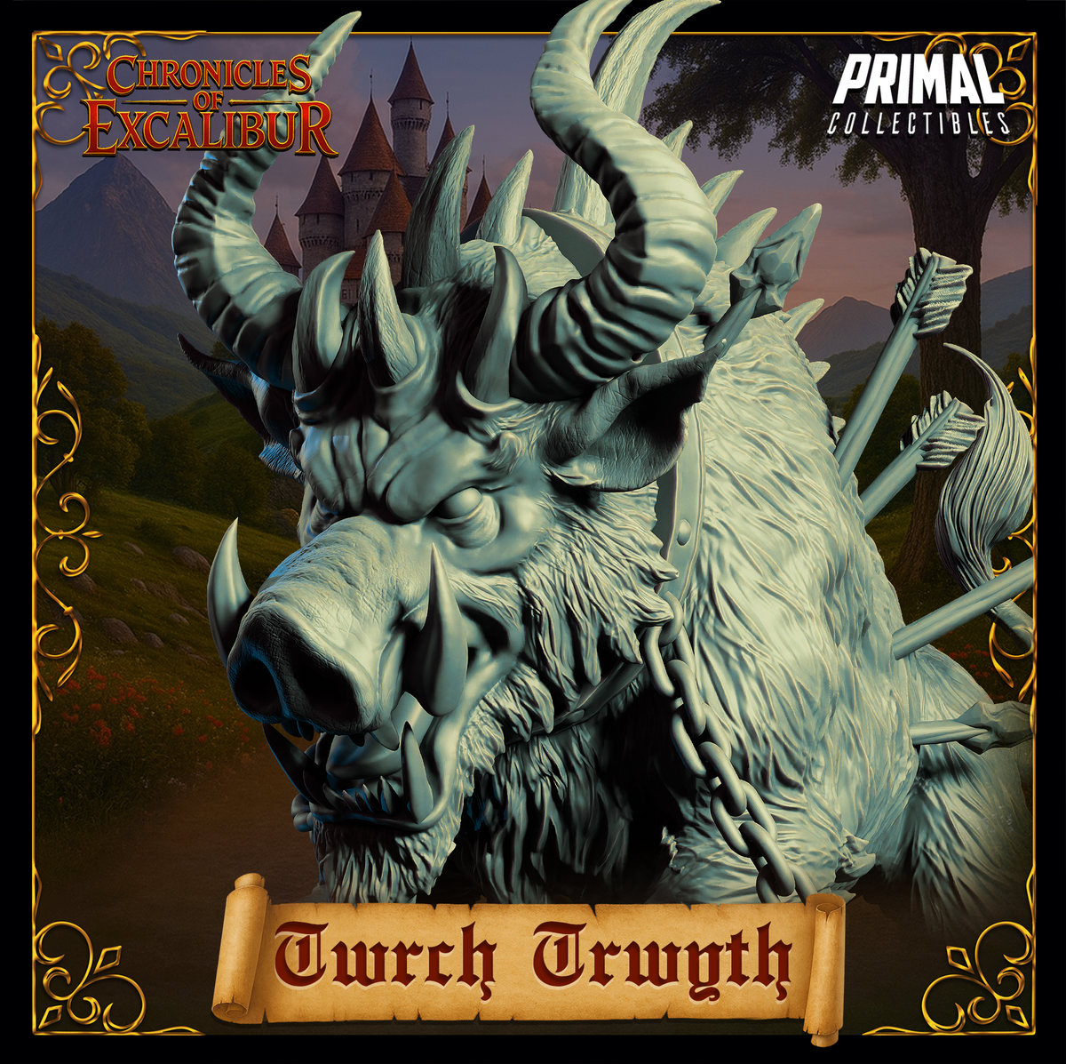 Creature Twrch Trwyth | Chronicles of Excalibur | Tabletop D&D Miniature | Primal Collectibles