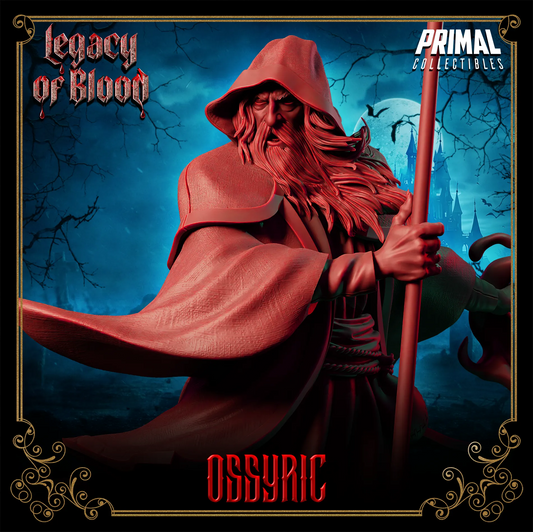 Lord Ossyric, Necromancer Wizard | Legacy of Blood | Tabletop D&D Miniature | Primal Collectibles