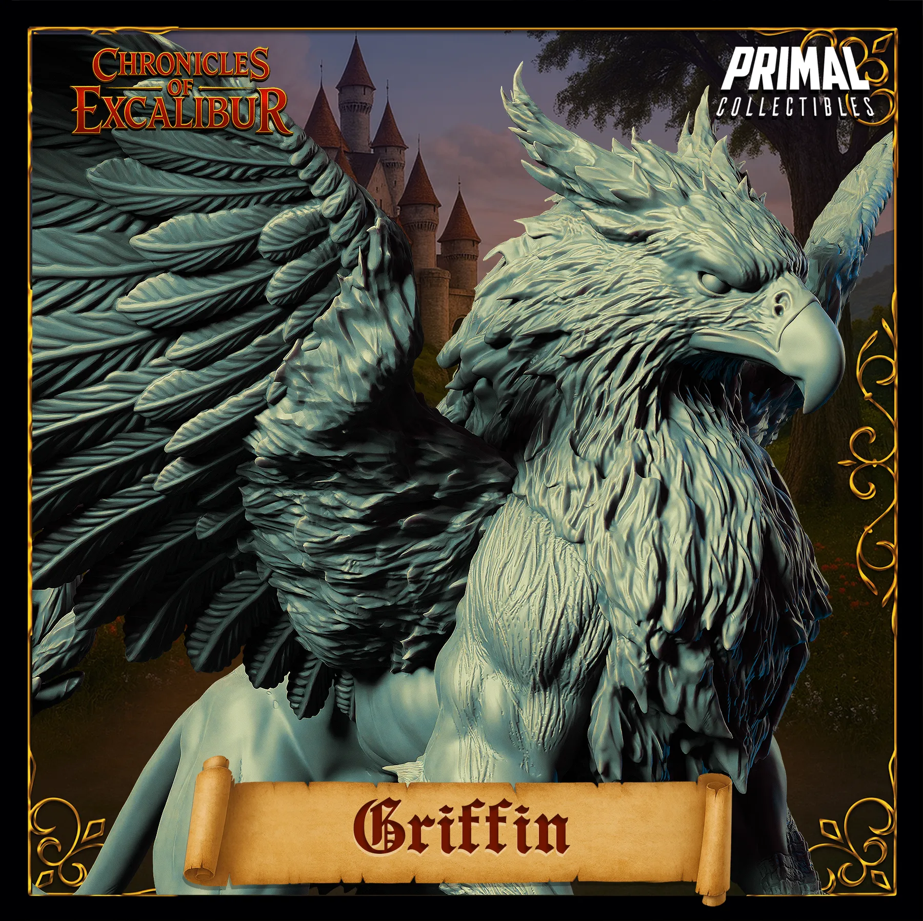 Griffin | Chronicles of Excalibur | Tabletop D&D Miniature | Primal Collectibles