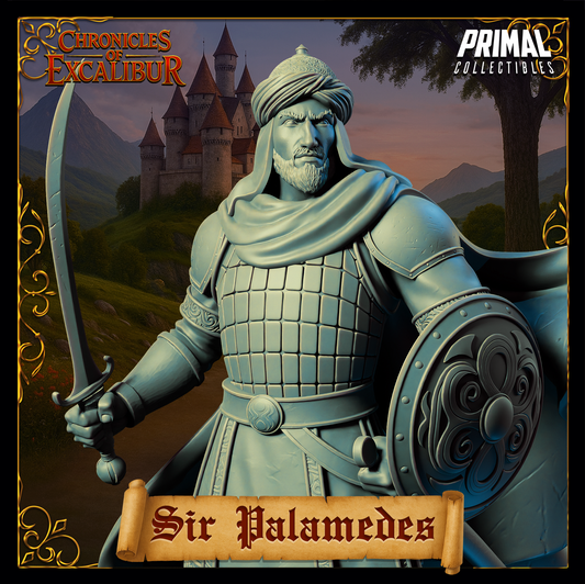 Knight Sir Palamedes | Chronicles of Excalibur | Tabletop D&D Miniature | Primal Collectibles