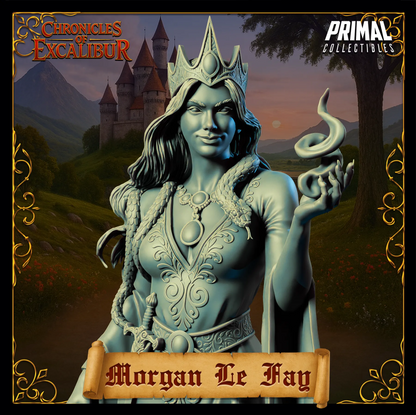 Witch Morgan LeFay | Chronicles of Excalibur | Tabletop D&D Miniature | Primal Collectibles
