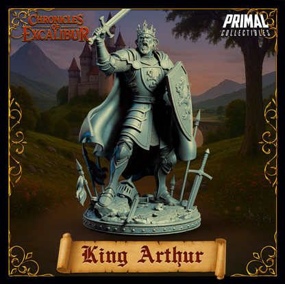 Joven Rey Arturo | Crónicas de Excalibur | Miniatura de D&D de mesa | Primal Collectibles