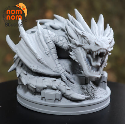Chibi Greedy Dragon | Resin Garage Kit Figure Anime Fan Art | Nomnom Figures
