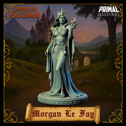 Witch Morgan LeFay | Chronicles of Excalibur | Tabletop D&D Miniature | Primal Collectibles