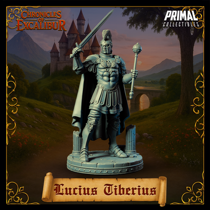 King Lucius Tiberius | Chronicles of Excalibur | Tabletop D&D Miniature | Primal Collectibles