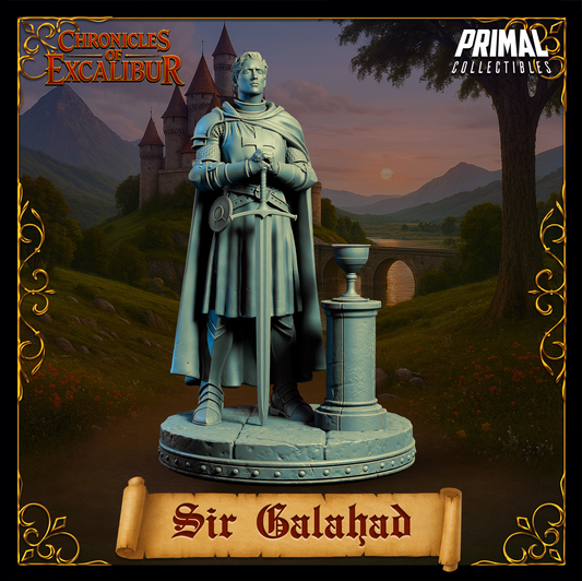 Knight Sir Galahad | Chronicles of Excalibur | Tabletop D&D Miniature | Primal Collectibles