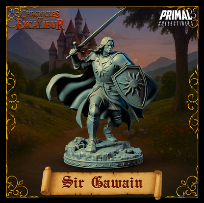 Knight Sir Gawain | Chronicles of Excalibur | Tabletop D&D Miniature | Primal Collectibles