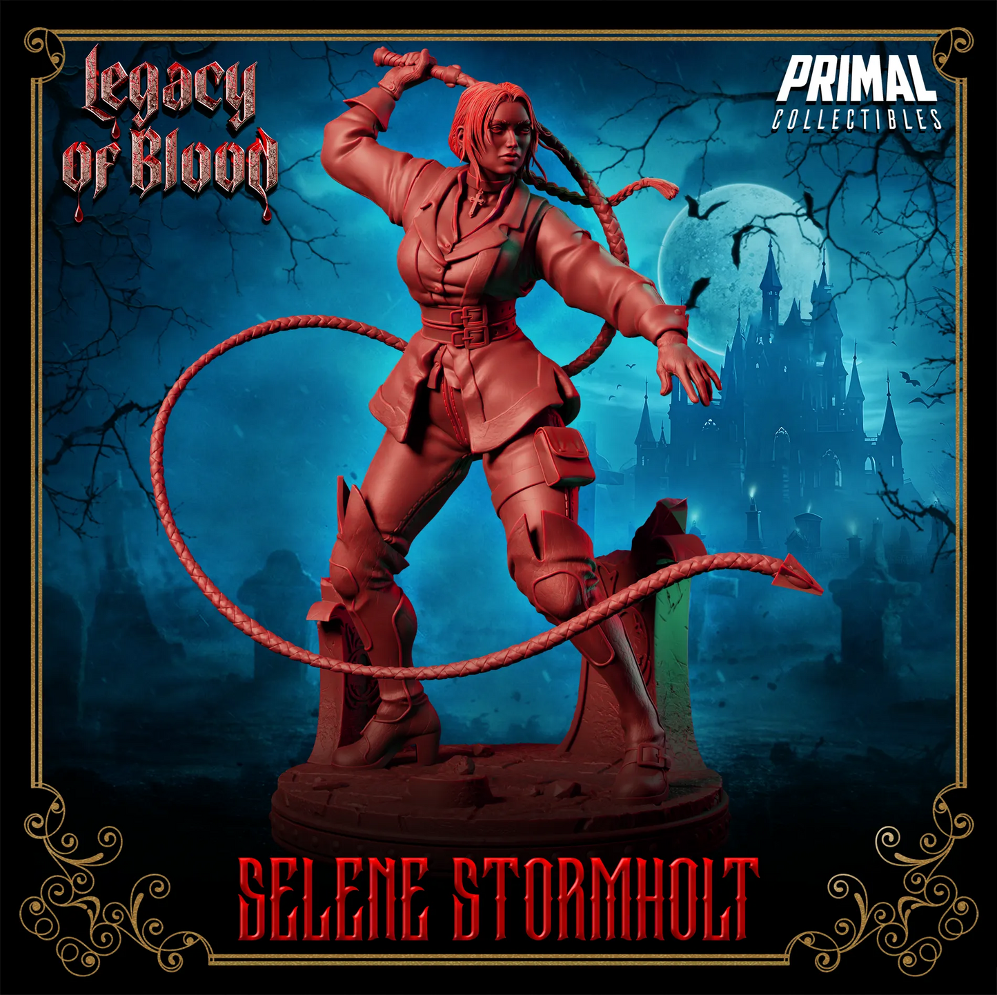 Human Selene Stormholt | Legacy of Blood | Tabletop D&D Miniature | Primal Collectibles