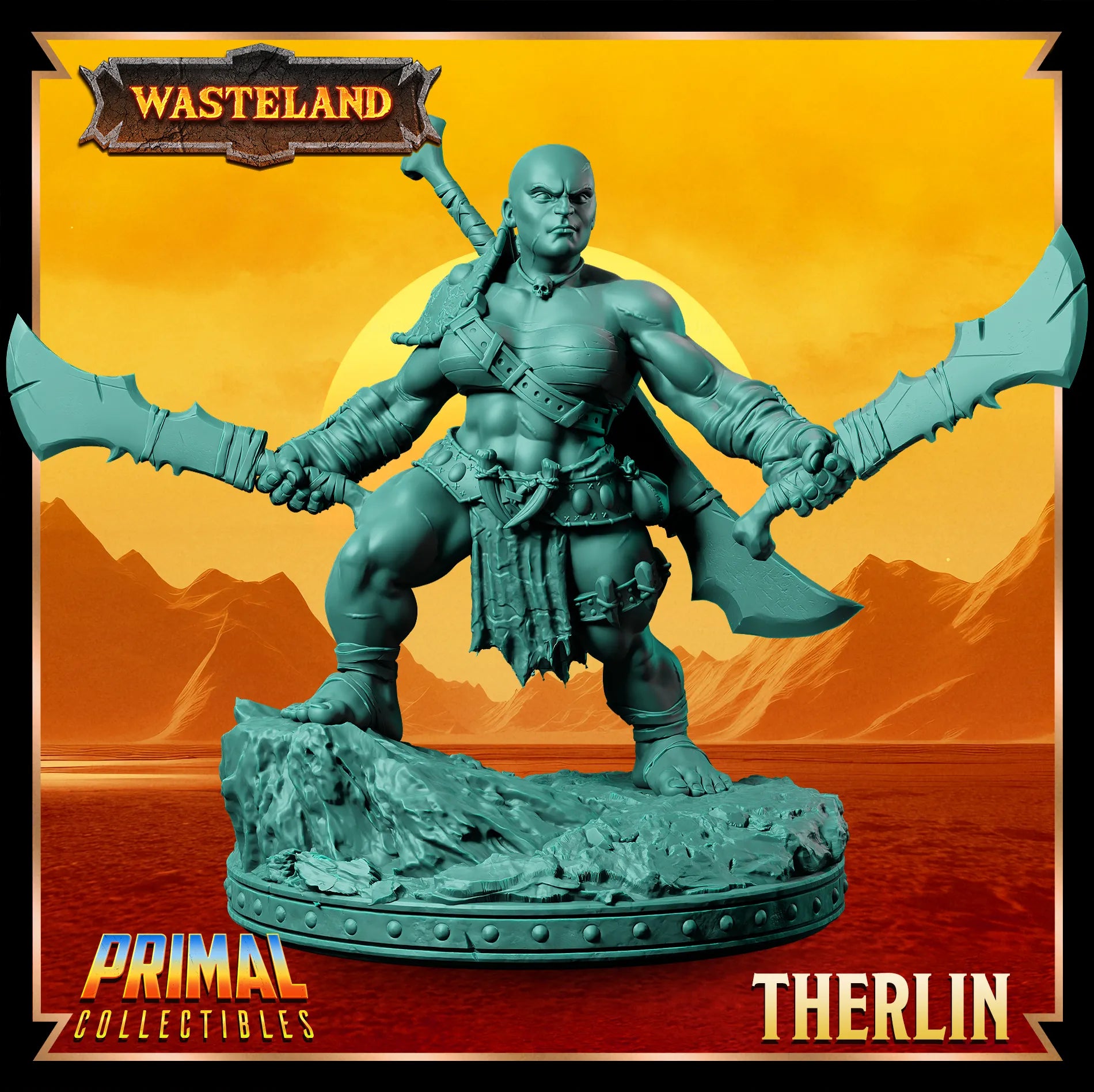 Dwarf Female Therlin | Wasteland | Tabletop Scale | TTRPG D&D Miniature | Primal Collectibles