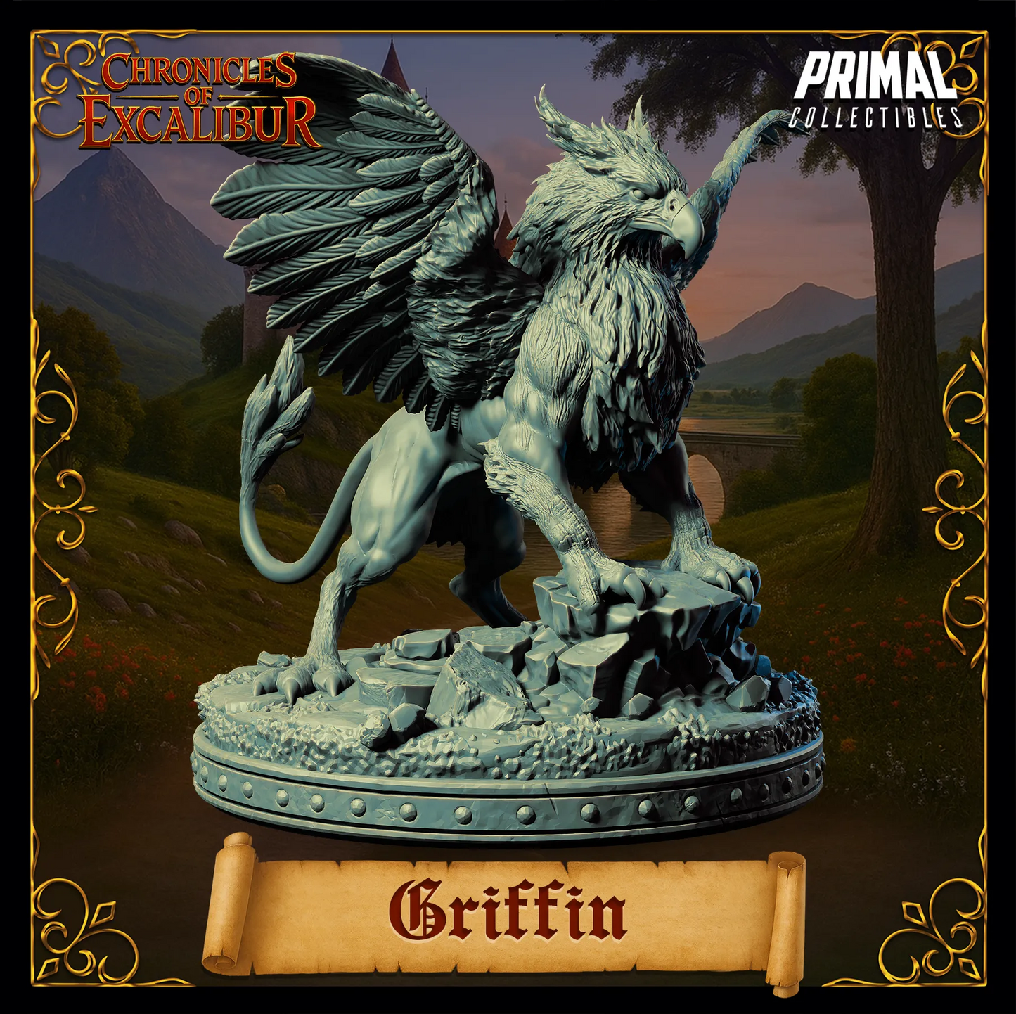 Griffin | Chronicles of Excalibur | Tabletop D&D Miniature | Primal Collectibles