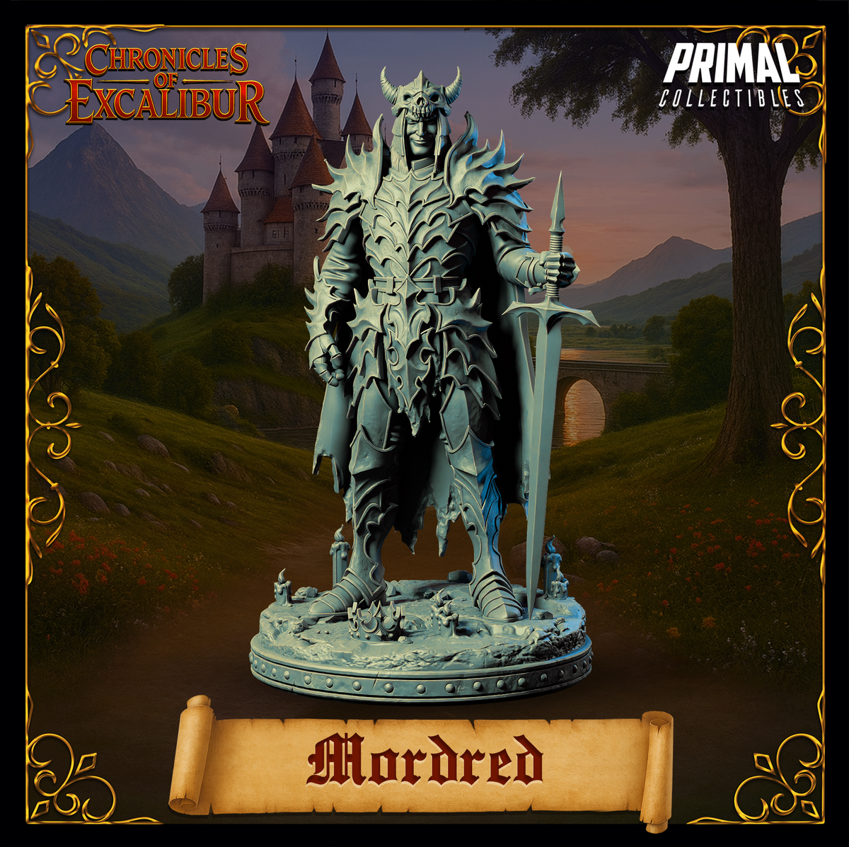 Evil Knight Mordred | Chronicles of Excalibur | Tabletop D&D Miniature | Primal Collectibles