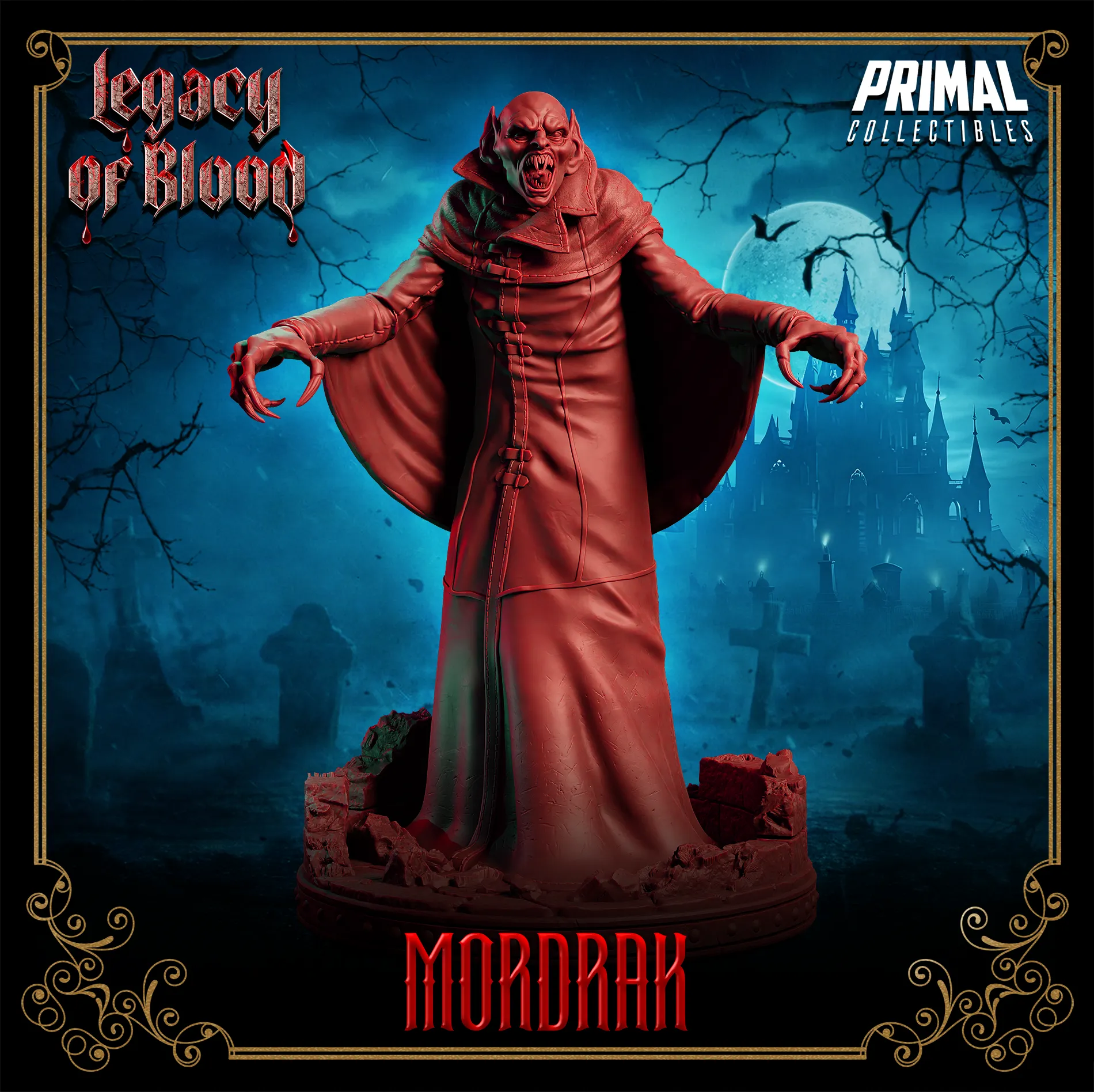 Nosferatu Mordrak | Legacy of Blood | Tabletop Scale | TTRPG D&D Miniature | Primal Collectibles
