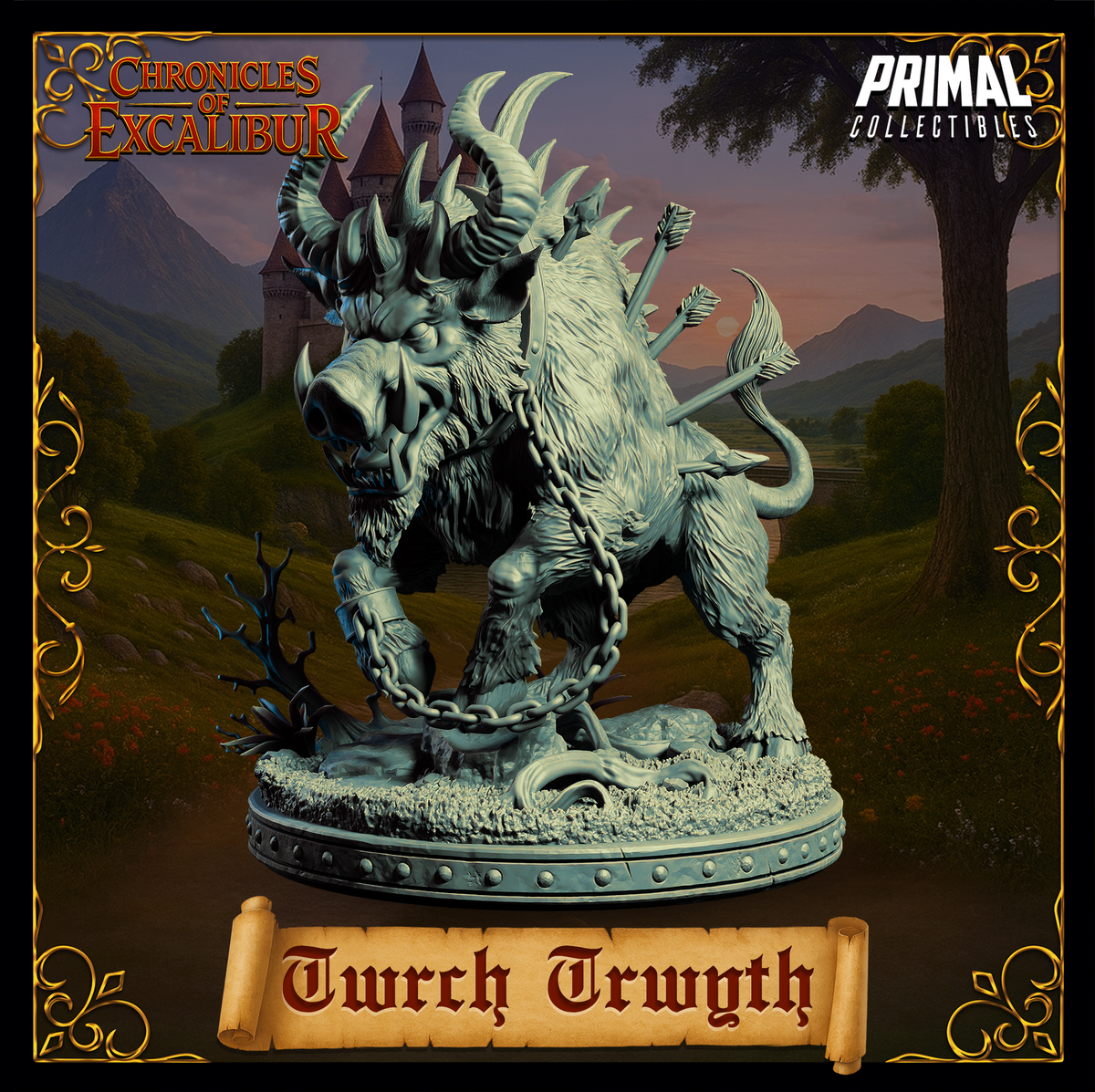 Creature Twrch Trwyth | Chronicles of Excalibur | Tabletop D&D Miniature | Primal Collectibles