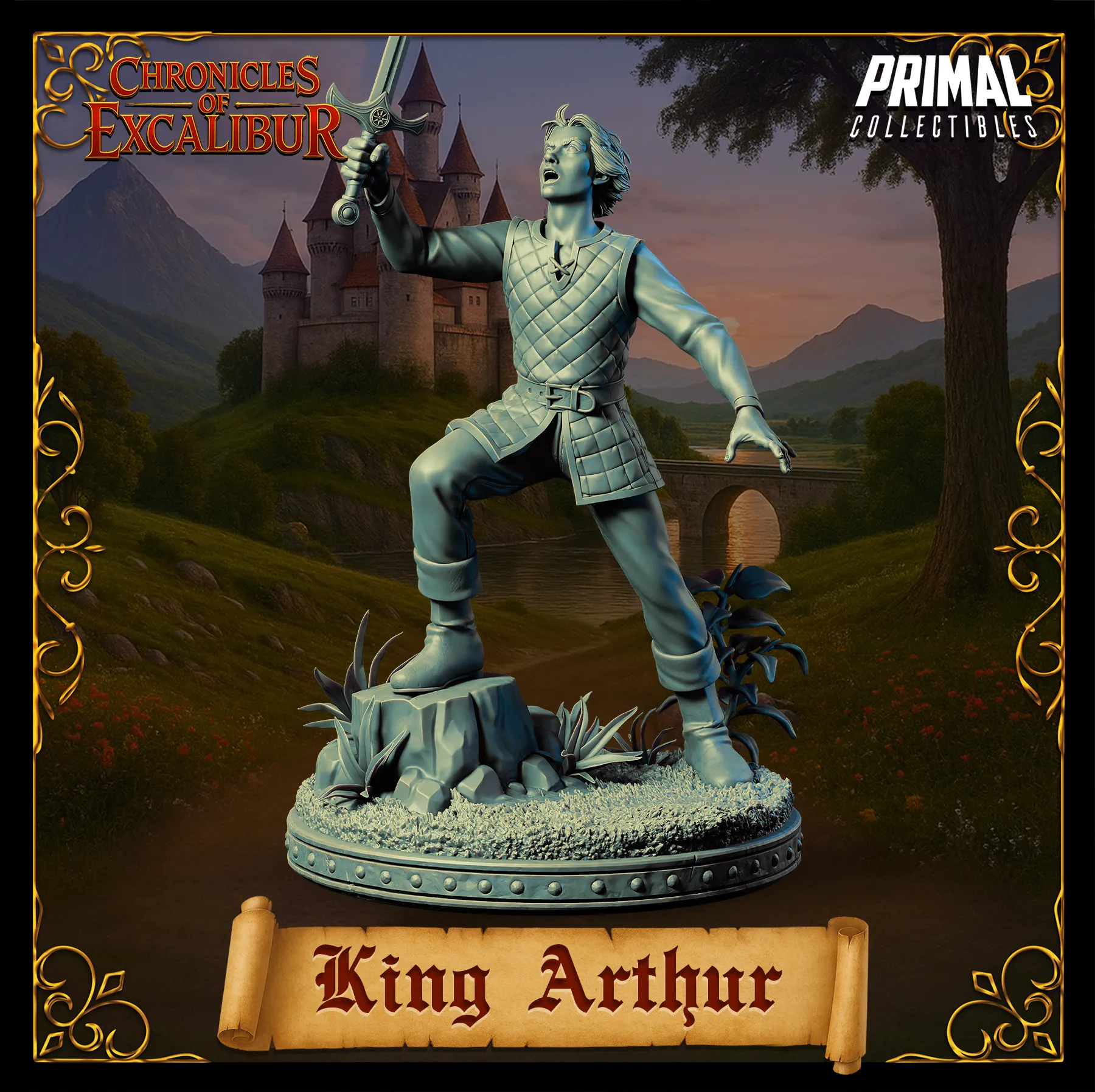Young King Arthur | Chronicles of Excalibur | Tabletop D&D Miniature | Primal Collectibles