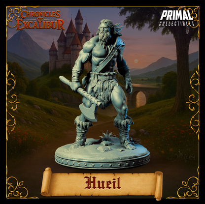 Warrior Hueil | Chronicles of Excalibur | Tabletop D&D Miniature | Primal Collectibles