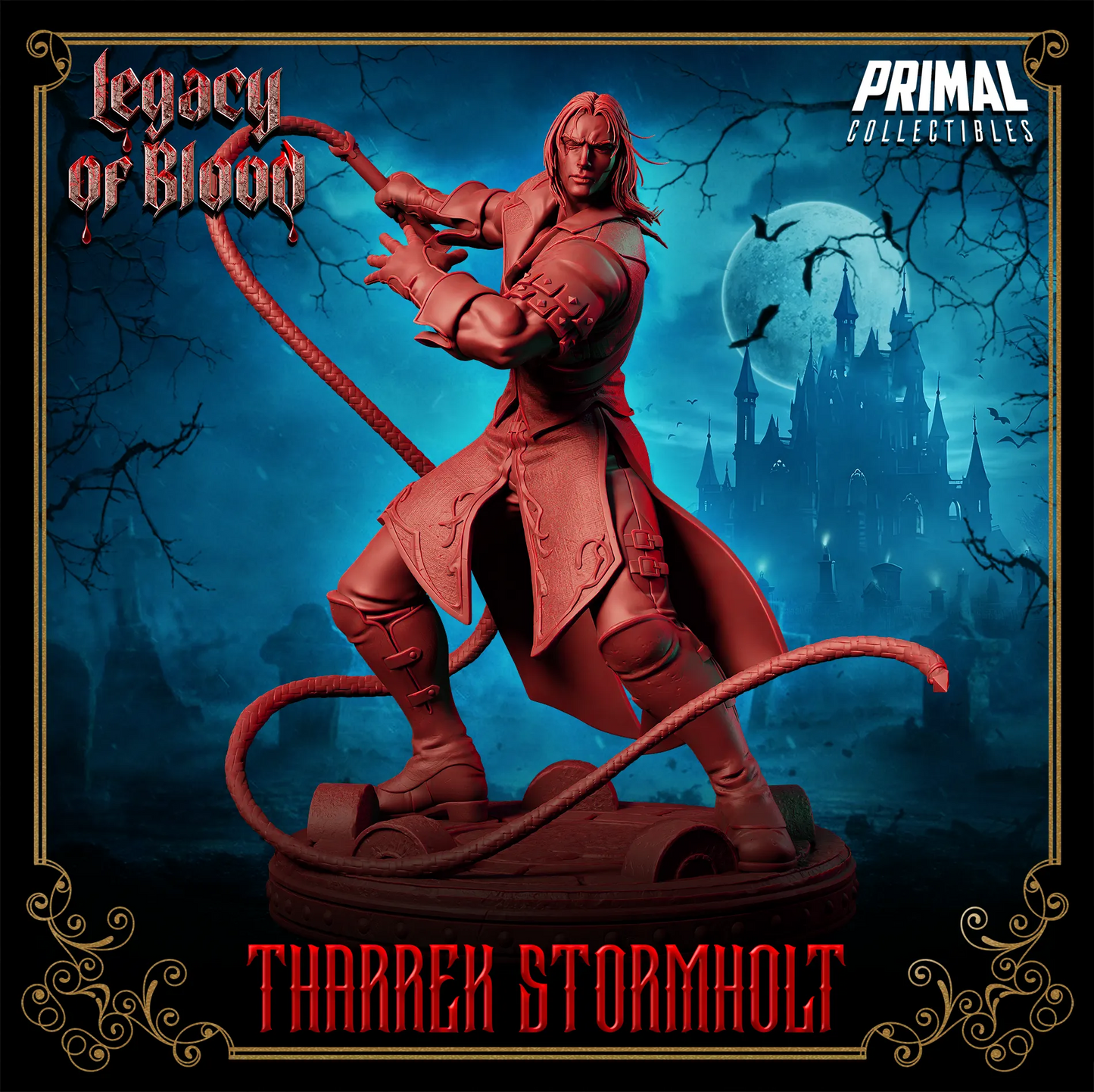 Human Tharrek Stormholt | Legacy of Blood | Tabletop D&D Miniature | Primal Collectibles