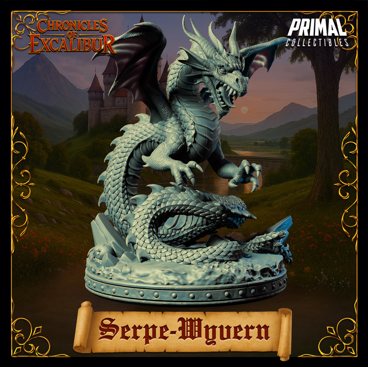 Creature Wyvern | Chronicles of Excalibur | Tabletop D&D Miniature | Primal Collectibles