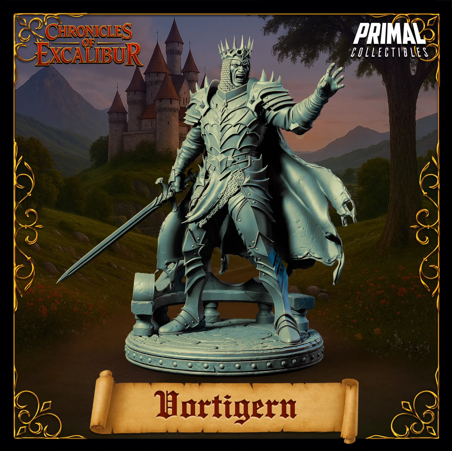 King Vortigern | Chronicles of Excalibur | Tabletop D&D Miniature | Primal Collectibles