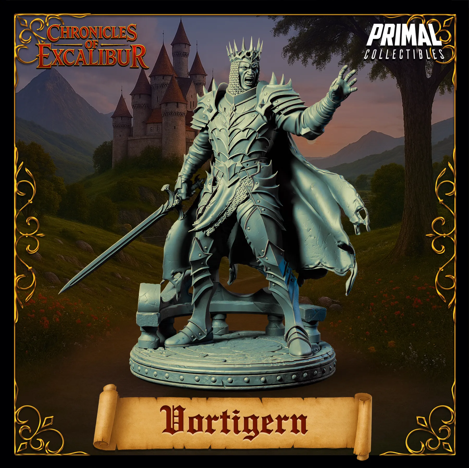 King Vortigern | Chronicles of Excalibur | Tabletop D&D Miniature | Primal Collectibles