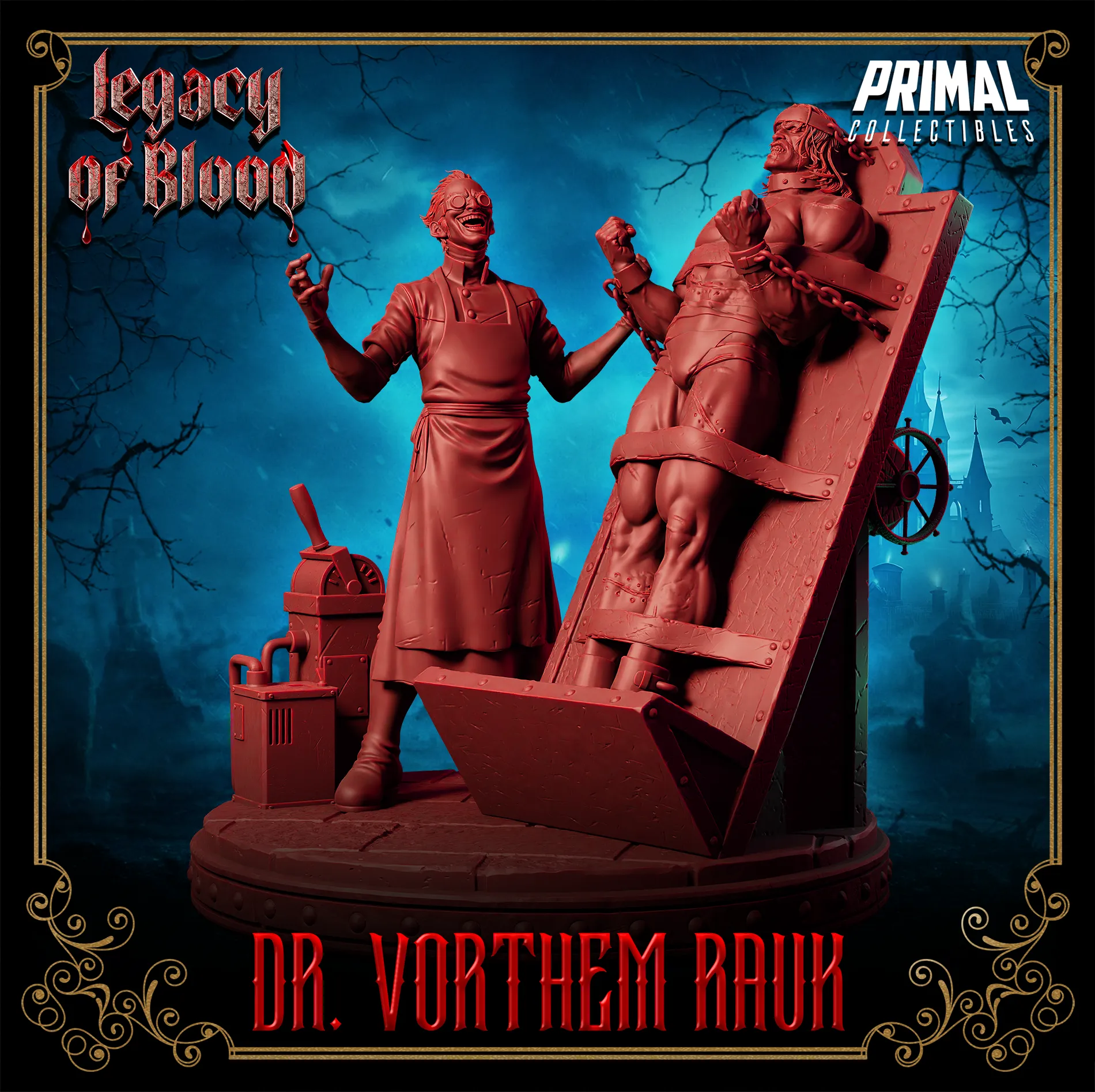 Doctor Vorthem Rauk, Frankenstein | Legacy of Blood | Tabletop Scale | TTRPG D&D Miniature | Primal Collectibles